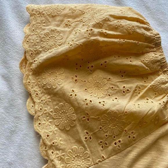 honey yellow lace babydoll top - Picture 8 of 8